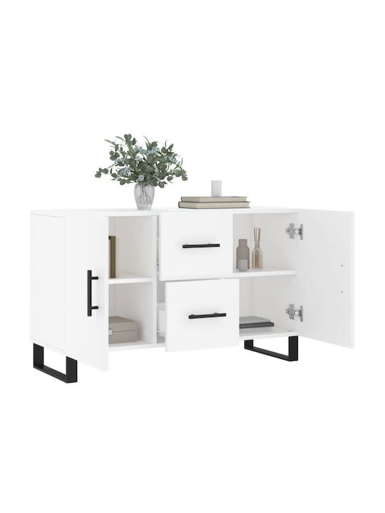 Bufet cu Sertare Alb 100x36x60cm