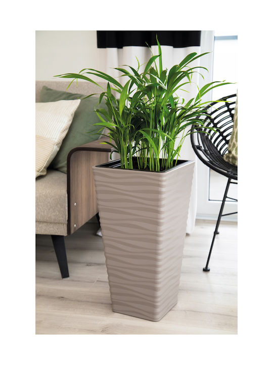 Form Plastic Sahara Dunes Pot Plastic Anthracite 39.5x39.5x44.5cm.