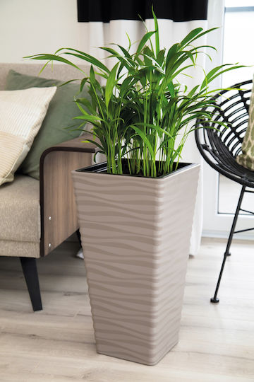 Form Plastic Sahara Dunes Pot Plastic Anthracite 39.5x39.5x44.5cm.