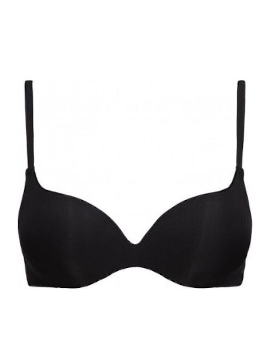Черен Сутиен Избутване с Банели