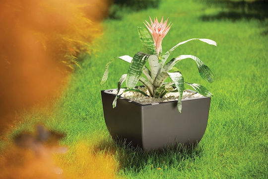 Form Plastic Muna Γλάστρα Πλαστική White+Concrete 39.5x39.5x29.5εκ.