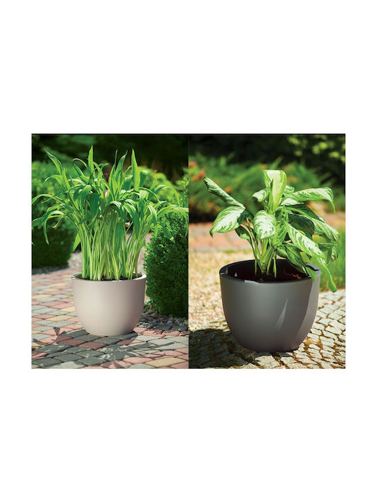 Form Plastic Muna Γλάστρα Πλαστική White+Concrete 39.5x39.5x29.5εκ.