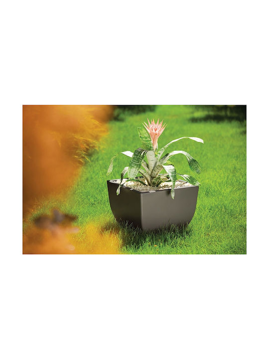 Form Plastic Muna Γλάστρα Πλαστική White+Concrete 39.5x39.5x29.5εκ.