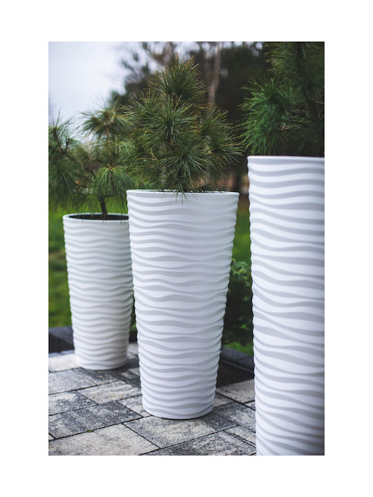 Form Plastic Sahara Dunes Slim Pot Plastic Anthracite 29.5x29.5x56.5cm.