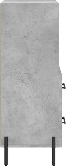 Συρταριέρα Γραφείου Ξύλινη Γκρι 34.5x34x90cm
