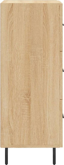 Wooden Office Drawer Sonoma 34.5x34x90cm