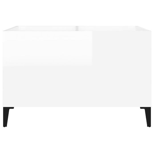 vidaXL Glossy Hi-Fi Furniture White 38x74.5x48cm