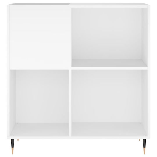 vidaXL Mobilier Hi-Fi Alb 38x84.5x89cm