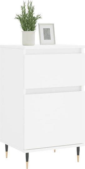 Συρταριέρα Γραφείου Ξύλινη Λευκό 40x35x70cm