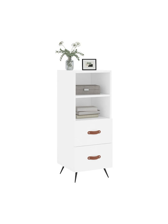 Office Storage Chipboard Drawer White L34.5xW34xH90cm