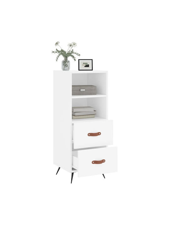 Office Storage Chipboard Drawer White L34.5xW34xH90cm