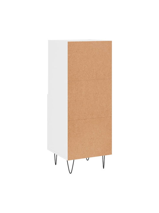 Sertar de Birou în Culoare Albă, 34.5x34x90cm