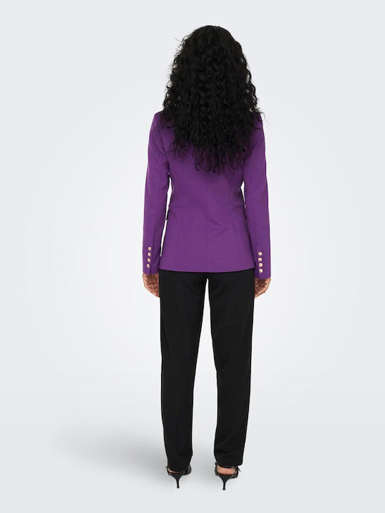 Only Women's Blazer Purple