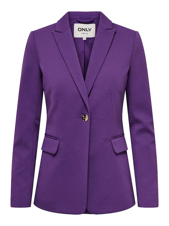 Only Women's Blazer Purple