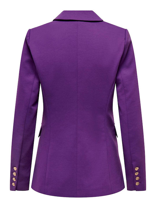 Only Women's Blazer Purple