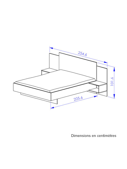Σετ Κρεβατοκάμαρας Mimizan 160x200εκ. 3τμχ