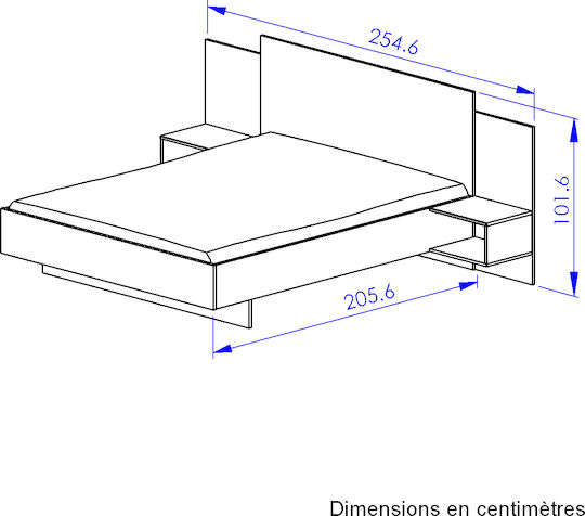 Σετ Κρεβατοκάμαρας Mimizan 160x200εκ. 3τμχ