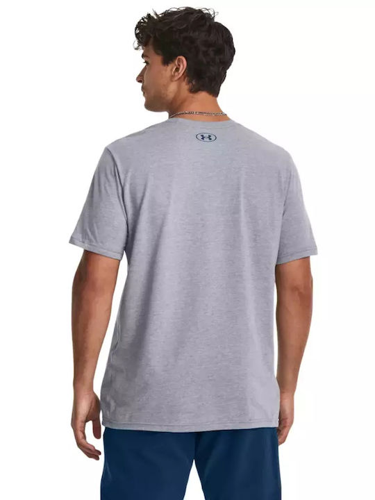 Under Armour Ua Core Novelty Graphic Men's Athletic Short Sleeve Blouse Gray