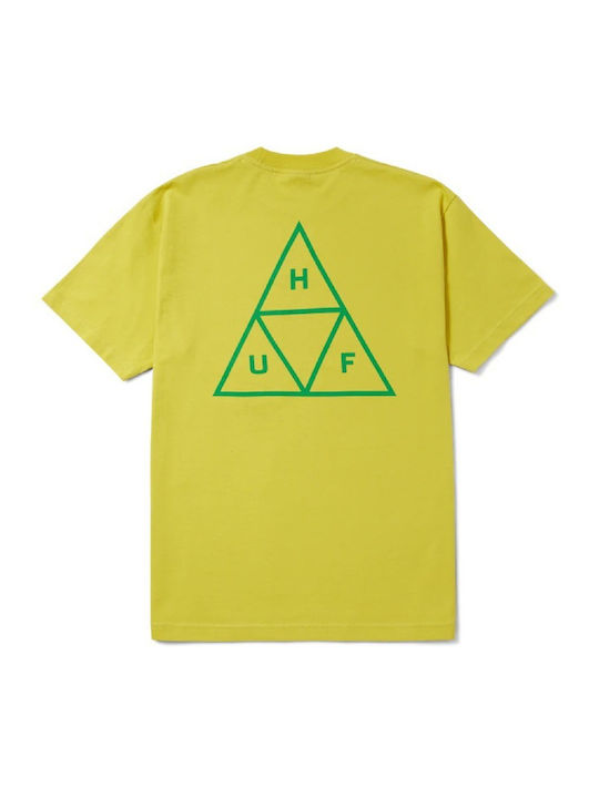 HUF Men's Short Sleeve T-shirt Yellow