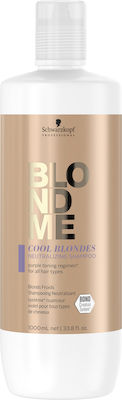 Schwarzkopf Blondme Cool Blondes Σαμπουάν για Διατήρηση Χρώματος για Βαμμένα Μαλλιά 1000ml