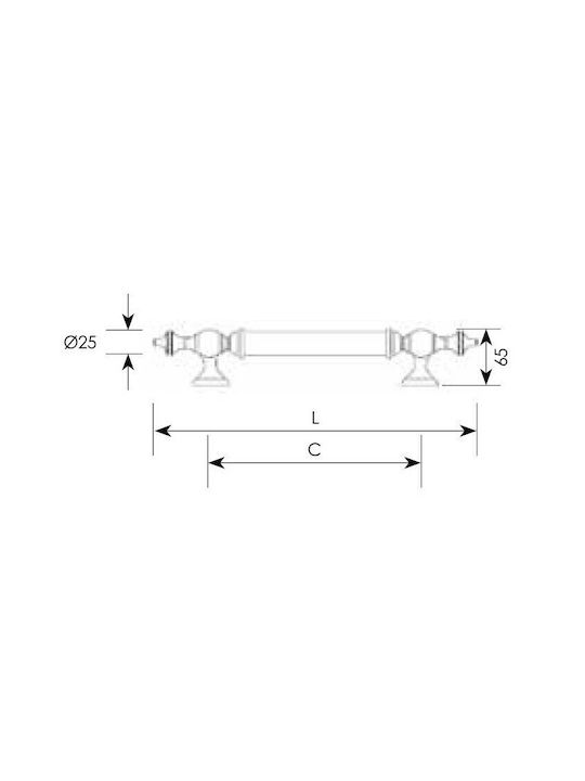 Zogometal Handle Front Door 298 298 310mm URL