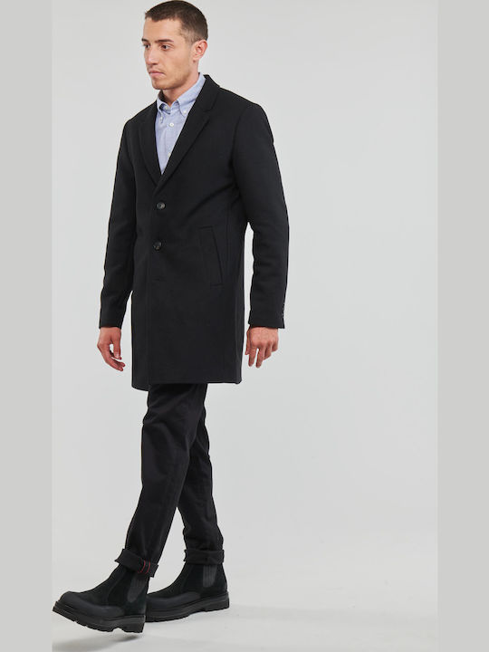 Herren Mantel Schwarz
