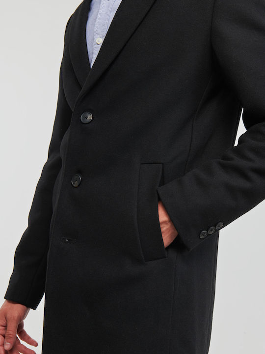 Herren Mantel Schwarz