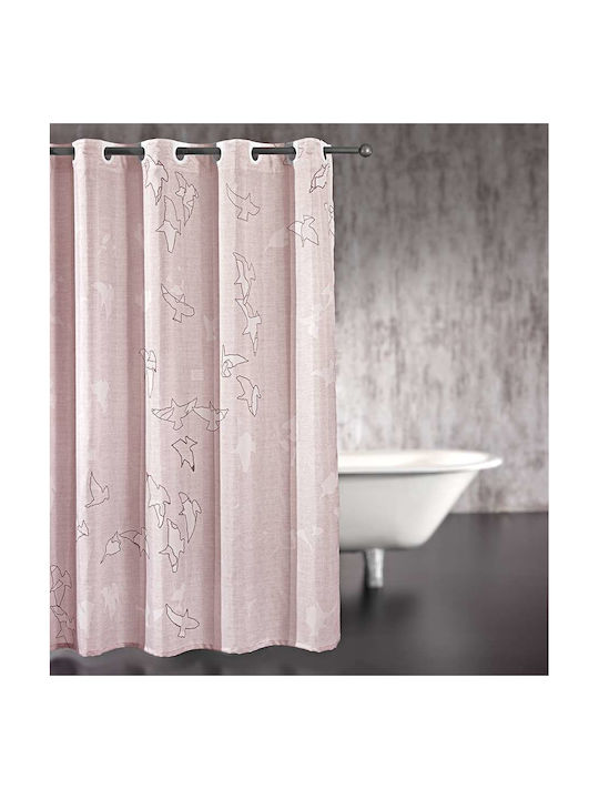 Guy Laroche Freedom Perdea de Baie Țesătură 240x185cm Roz vechi