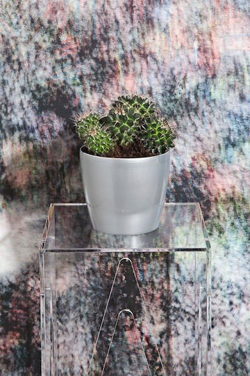 Lamela Magnolia Γλάστρα Πλαστική Λευκή 13.5x13.5x12εκ.