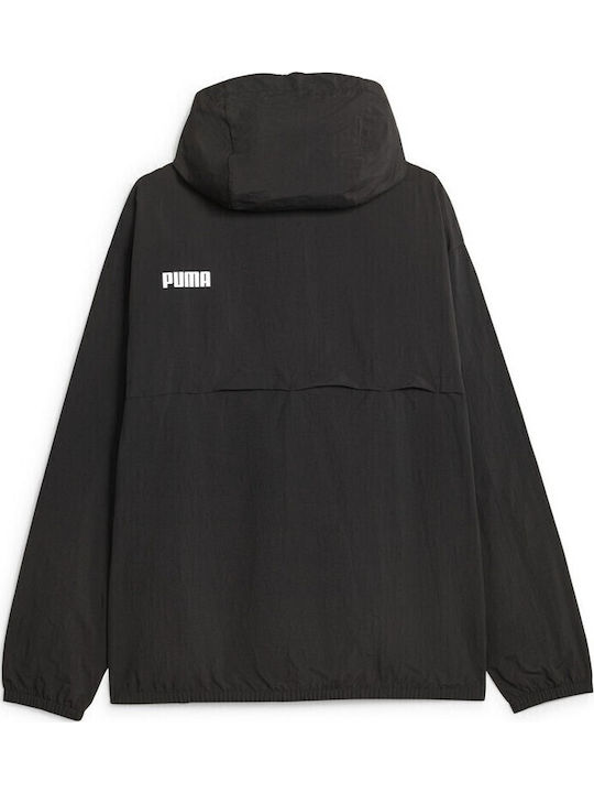 Winter Jacket Windproof Black