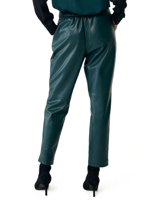 Women's Fabric Trousers Green