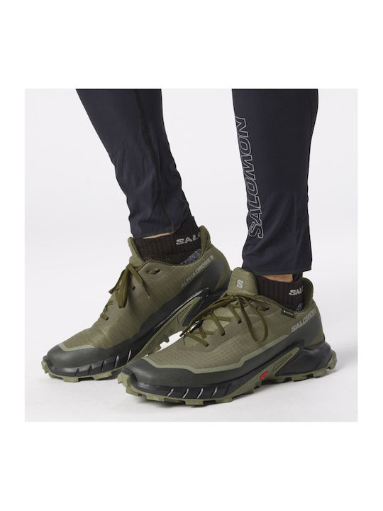 Alphacross 5 Sport Shoes Trail Running Waterproof with Gore-Tex Membrane Olvnig / Black / Dlic