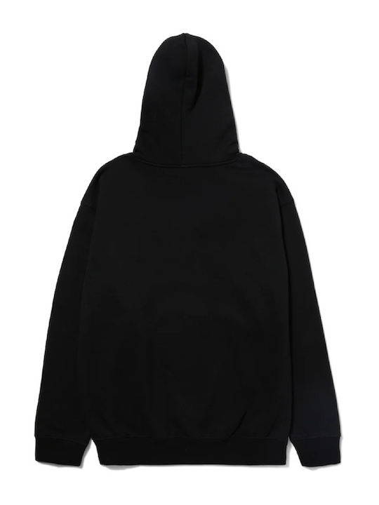 HUF Men's Sweatshirt with Hood and Pockets Black