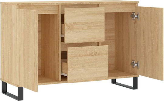 Sideboard made of Wood & Metal Sonoma Oak 104x35x70cm