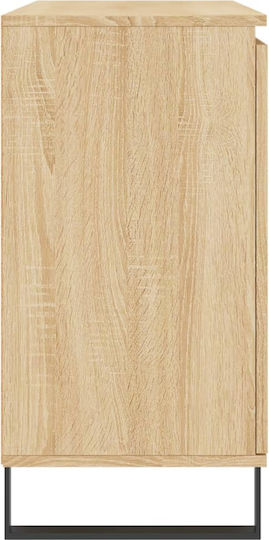 Sideboard made of Wood & Metal Sonoma Oak 104x35x70cm