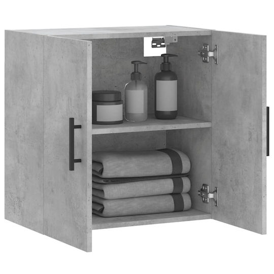 vidaXL Bathroom Cabinet L60xW31xH60cm Gray