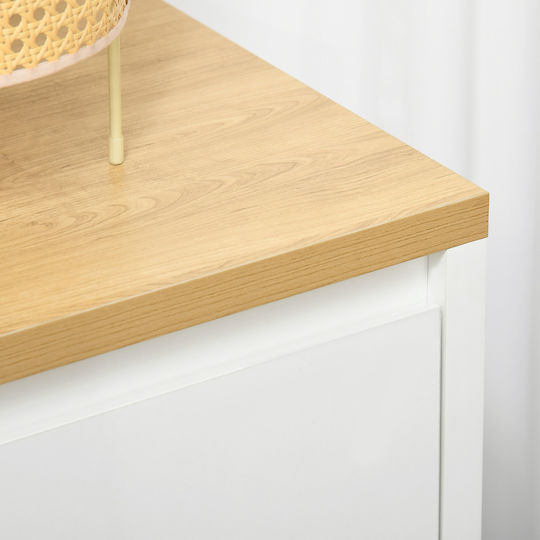 HomCom Ντουλάπι Μπάνιου 80x37x75cm Λευκό