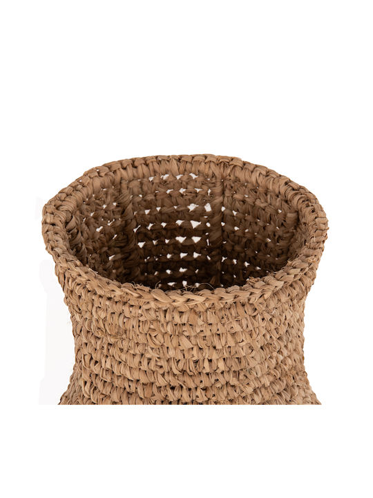 HomeMarkt Dekorative Bodenvase Korbweide Braun F34xH50cm
