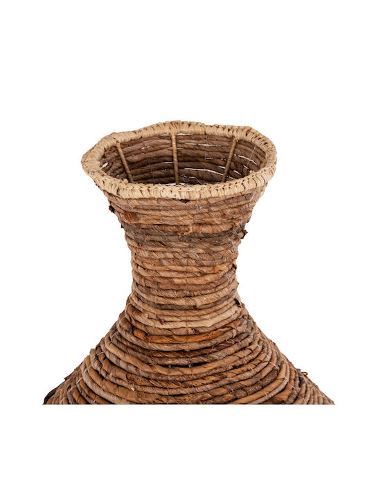 HomeMarkt Διακοσμητικό Βάζο Δαπέδου Ψάθινο Καφέ Φ43xΥ100cm