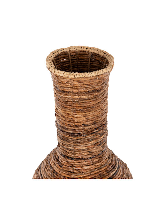 HomeMarkt Vază Decorativă Din paie Maro 33x33x74cm 1buc