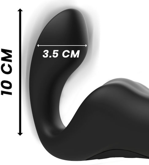 Ibiza Vibrator Δονητής με Απομακρυσμένο Έλεγχο Μαύρος
