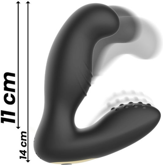Ibiza Massager Vibrator for Couples with Remote Control 10cm Black