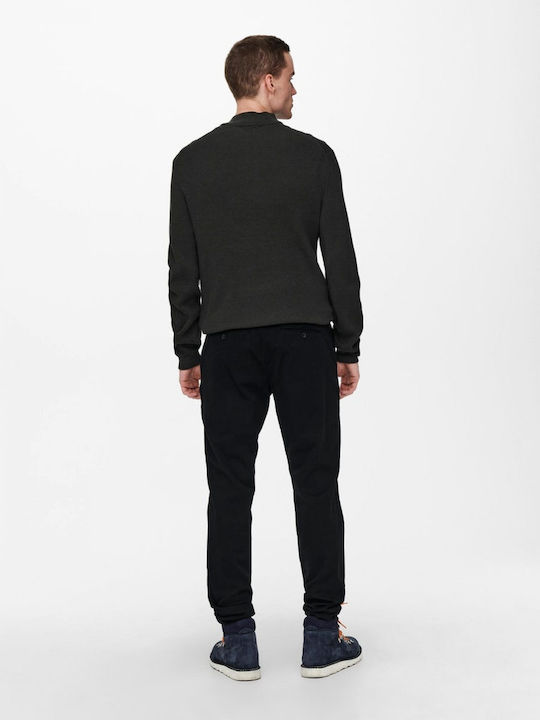 Only & Sons Pantaloni pentru bărbați Chino cu Croială Tapered Negru