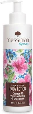 Messinian Spa Orange, Vanilla Orchid & Blueberry Σετ Καθαρισμού με Αφρόλουτρο και Κρέμα Σώματος