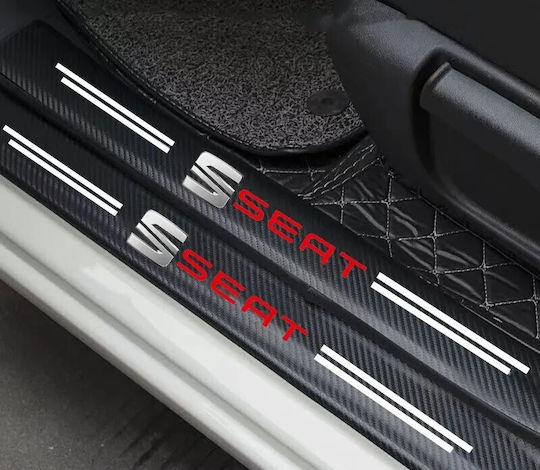 Car Interior Decorative Door Sill 4 Pieces