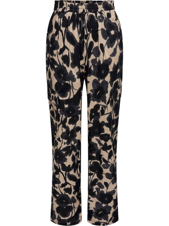 Damen Stoff Cargo Hose Irish Cream