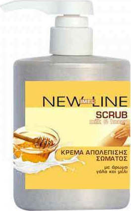 Imel New Line Scrub Body Milk & Honey 1000ml