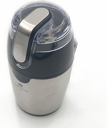IQ Electric Coffee Grinder 200W for 70gr Beans Silver