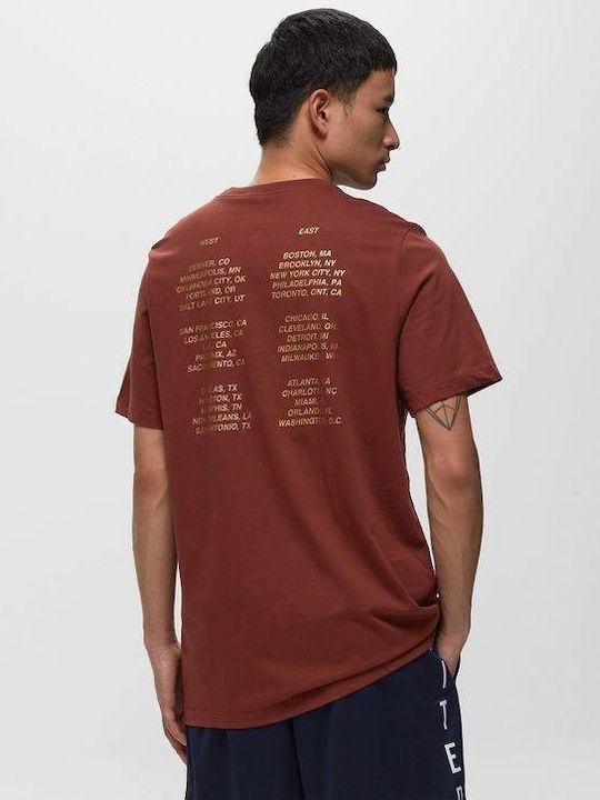 Nike NBA Team 31 T-shirt Καφέ