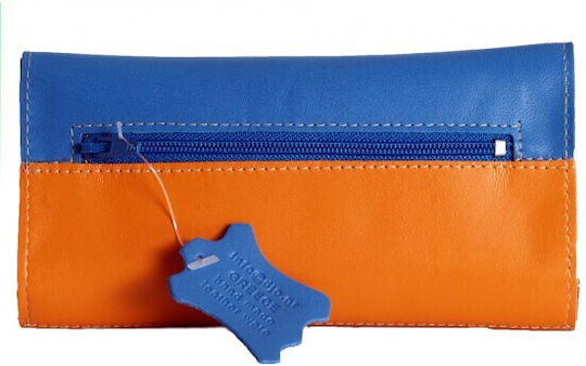 Djo Leather Tobacco Pouch With Magnetic Clasp Orange